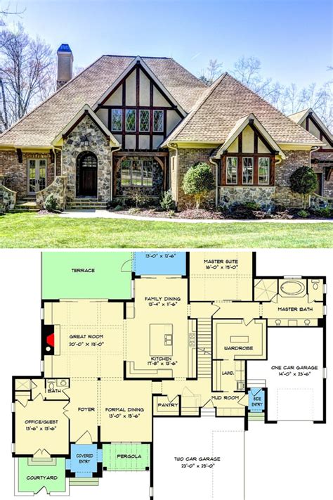 tudor cottage floor plans|tudor style house floor plan.